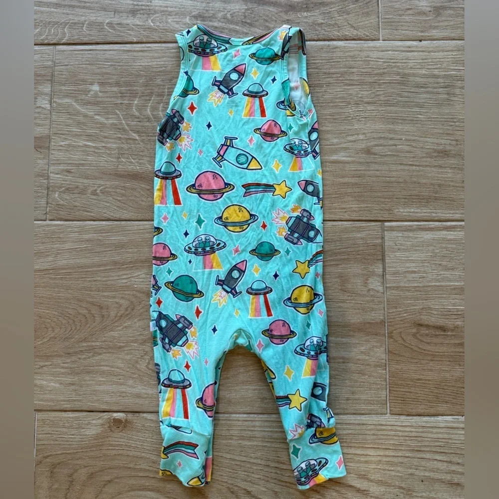 Posh Peanut UFO Space Racerback Romper